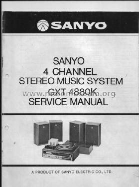 Stereo Music System 4 Channel GXT 4880K; Sanyo Electric Co. (ID = 2045803) Radio