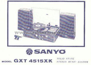 Stereo Music System GXT-4515XK; Sanyo Electric Co. (ID = 1099496) Radio