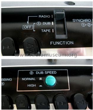 Stereo Radio Double Cassette Recorder M W737; Sanyo Electric Co. (ID = 1475422) Radio
