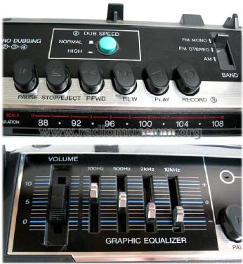 Stereo Radio Double Cassette Recorder M W737; Sanyo Electric Co. (ID = 1475424) Radio