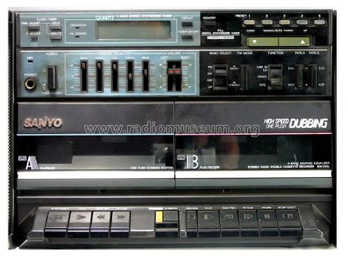 Stereo Radio Double Cassette Recorder MW255L; Sanyo Electric Co. (ID = 2313746) Radio