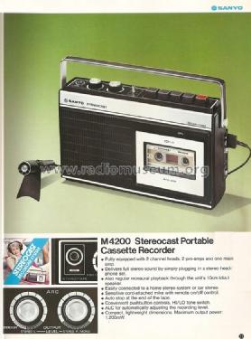 Stereocast M4200; Sanyo Electric Co. (ID = 1485549) Ton-Bild