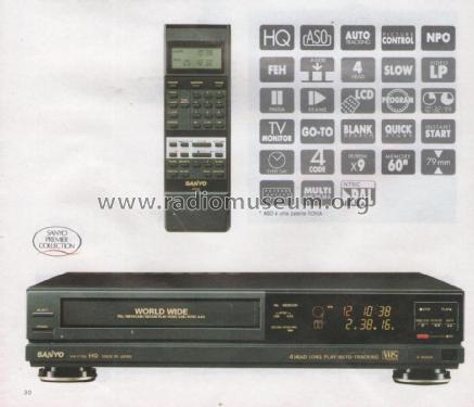 VHR-7770; Sanyo Electric Co. (ID = 2059142) R-Player
