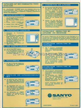 Betacord Video Cassette Recorder VTC-9300P; Sanyo Electric Co. (ID = 1239812) R-Player