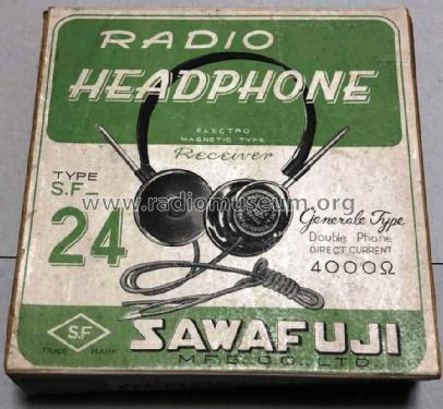 Radio Headphone SF-24; Sawafuji MFG. Co. (ID = 2310804) Parlante