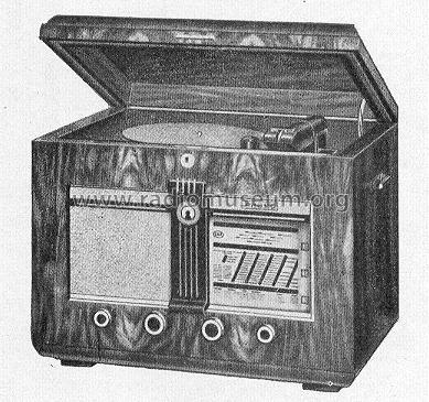 Radio-Phono 593U; SBR Société Belge (ID = 174140) Radio