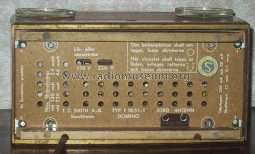 Domino F1051-1; Scaniavox, T.D. (ID = 402772) Radio