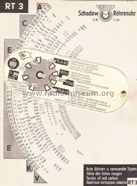 Röhrenuhren RT1, RT2, RT3, RT4, RT5, RT7; Schadow, Rudolf (ID = 1942483) Diverses
