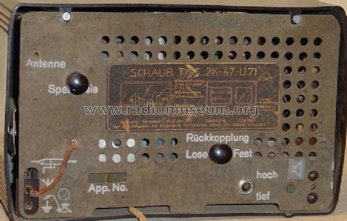 2K47-U71; Schaub und Schaub- (ID = 119155) Radio