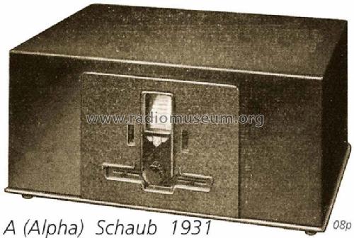 Alpha-Kraft W; Schaub und Schaub- (ID = 708531) Radio