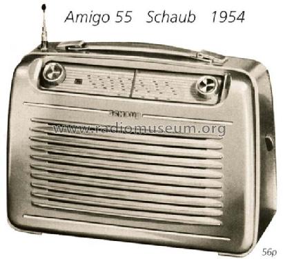 Amigo 55; Schaub und Schaub- (ID = 848) Radio