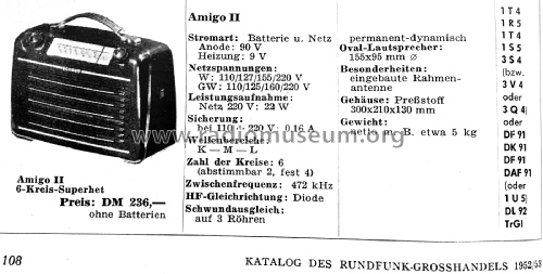 Amigo II ; Schaub und Schaub- (ID = 2127104) Radio