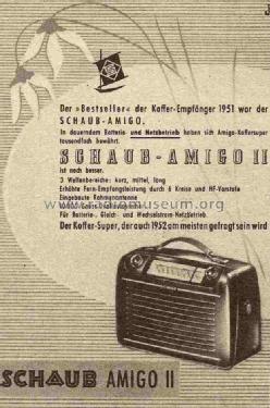 Amigo II ; Schaub und Schaub- (ID = 717207) Radio