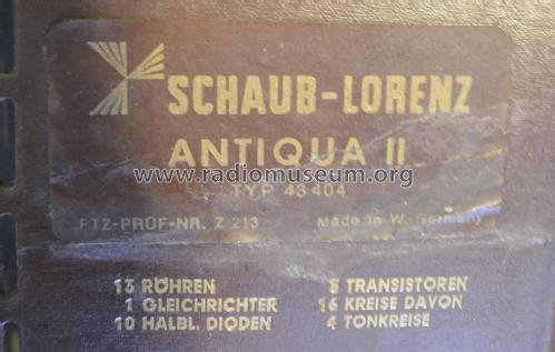 Antiqua II 43404; Schaub und Schaub- (ID = 1792766) Television