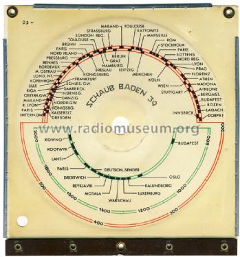 Baden 39W; Schaub und Schaub- (ID = 1723000) Radio