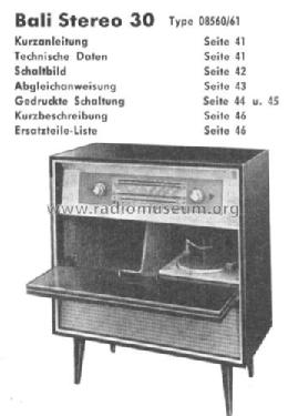 Bali Stereo 30; Schaub und Schaub- (ID = 38794) Radio
