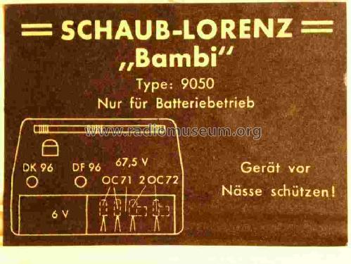 Bambi 9050 ; Schaub und Schaub- (ID = 608038) Radio