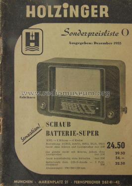 Batterie-Super ; Schaub und Schaub- (ID = 2328566) Radio