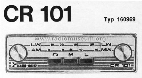 Car Radio CR101; Schaub und Schaub- (ID = 965593) Car Radio