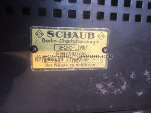 Consolette G; Schaub und Schaub- (ID = 2734170) Radio