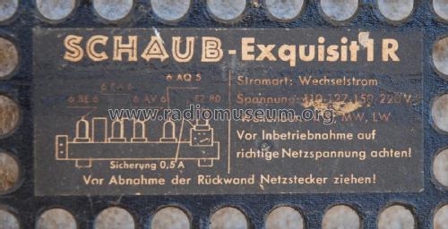 Exquisit 1R ; Schaub und Schaub- (ID = 2569509) Radio