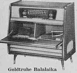 Goldtruhe Balalaika 7046; Schaub und Schaub- (ID = 313893) Radio