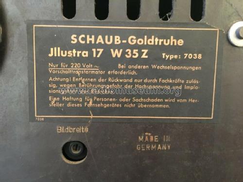 Goldtruhe Illustra 17 W35Z 7038; Schaub und Schaub- (ID = 2519477) TV Radio
