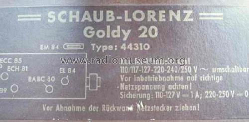 Goldy 20 44310; Schaub und Schaub- (ID = 755898) Radio