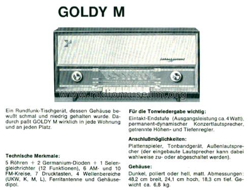 Goldy M 24054176/24054376; Schaub und Schaub- (ID = 2341510) Radio