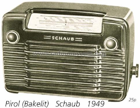 Pirol II B; Schaub und Schaub- (ID = 819) Radio