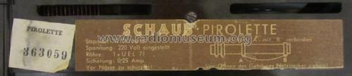 Pirolette ; Schaub und Schaub- (ID = 996266) Radio