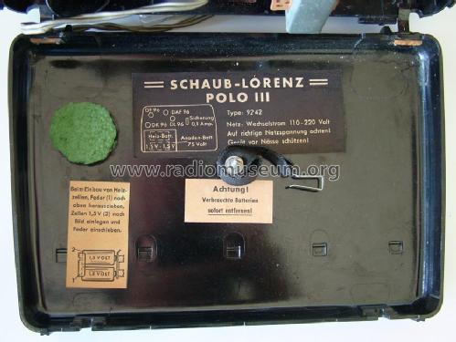 Polo III 9242; Schaub und Schaub- (ID = 1084833) Radio