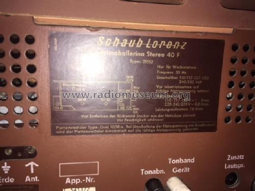 Primaballerina Stereo 40 25551; Schaub und Schaub- (ID = 2197723) Radio