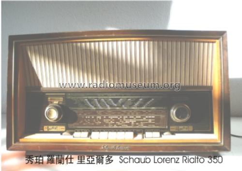 Rialto 350; Schaub und Schaub- (ID = 1162966) Radio