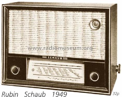 Rubin ; Schaub und Schaub- (ID = 825) Radio