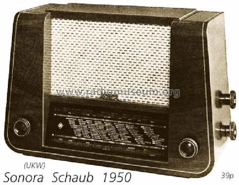 Sonora UKW; Schaub und Schaub- (ID = 834) Radio
