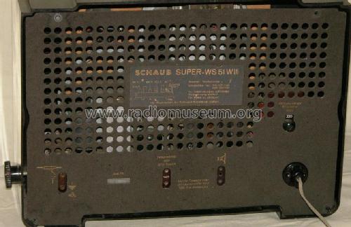 Super WS51 W lll; Schaub und Schaub- (ID = 688261) Radio