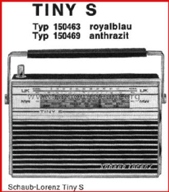 Tiny S 150469 anthrazit; Schaub und Schaub- (ID = 49929) Radio