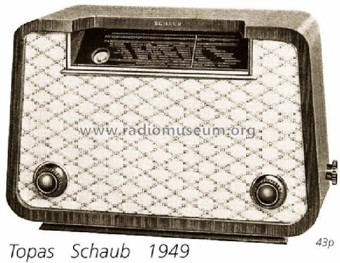 Topas ; Schaub und Schaub- (ID = 829) Radio