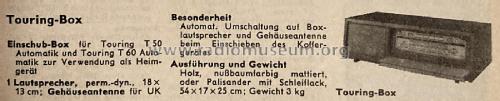 Touring-Box T50, T60 93120171; Schaub und Schaub- (ID = 3085914) Divers