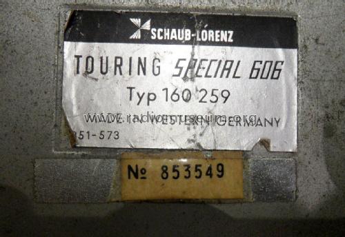 Touring Special 606; Schaub und Schaub- (ID = 1779299) Car Radio