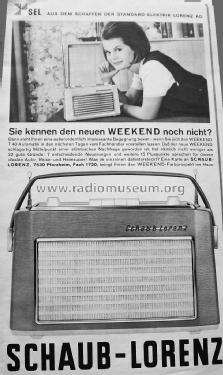 Weekend Automatik T40K; Schaub und Schaub- (ID = 1627518) Radio