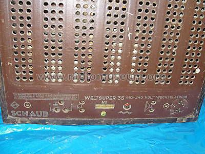 Weltsuper 35W; Schaub und Schaub- (ID = 519956) Radio