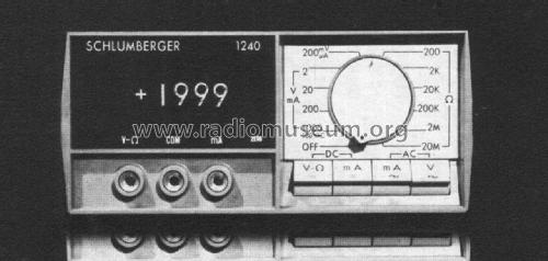 Digital Multimeter 1240; Schlumberger; (ID = 1948652) Equipment