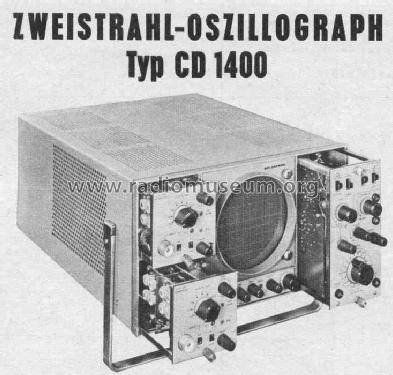 Zweistrahl-Oszillograph CD1400; Schlumberger; (ID = 536037) Equipment