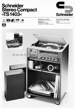 Music Center System TS1403S; Schneider (ID = 1824092) Radio