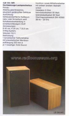 Speaker System LB 134; Schneider (ID = 1739800) Lautspr.-K