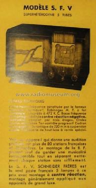 SF V ; Schneider Frères, (ID = 1765927) Radio