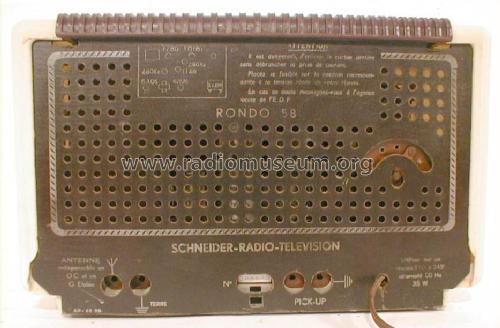 Rondo 58 ; Schneider Frères, (ID = 98995) Radio