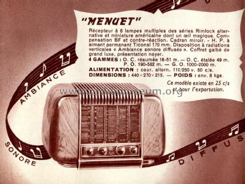 Menuet 53; Schneider Frères, (ID = 2720704) Radio